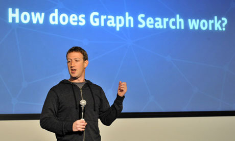 Facebook chief executive Mark Zuckerberg announces the limited beta release of Graph Search