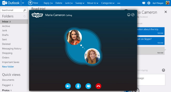 Skype-en-Outlook