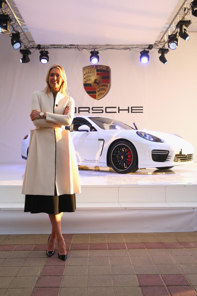Maria Sharapova attends Porsche presentation at the Rodina Grand Hotel & Spa in Sochi