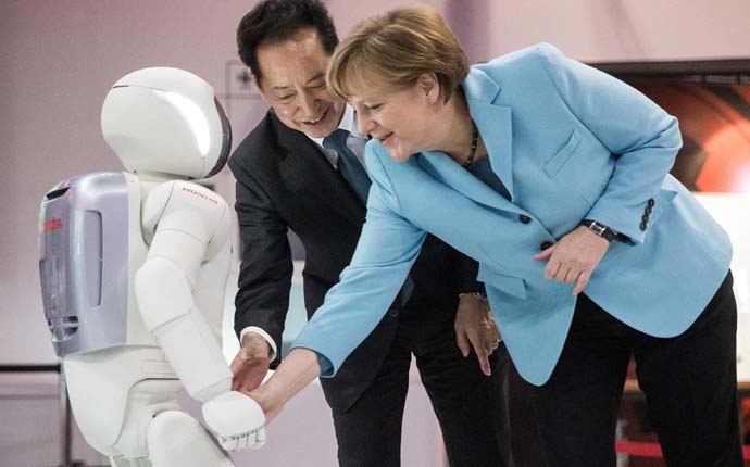 merkel asimo2