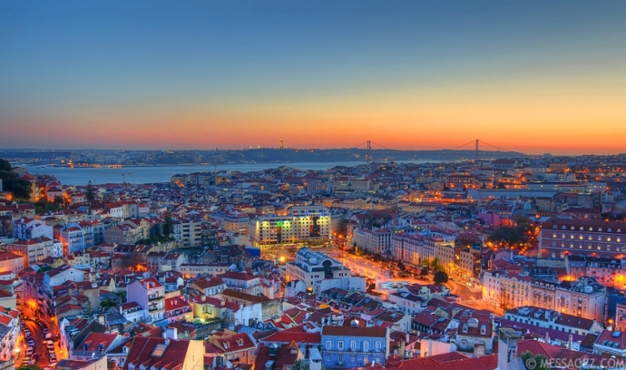 Lisbon View in Portugal - Messagez.com