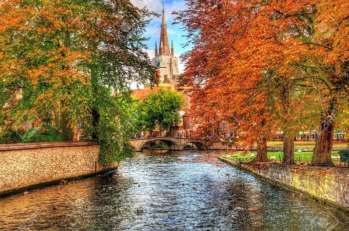 canal-in-bruges-belgium-Stock-Photo-autumn