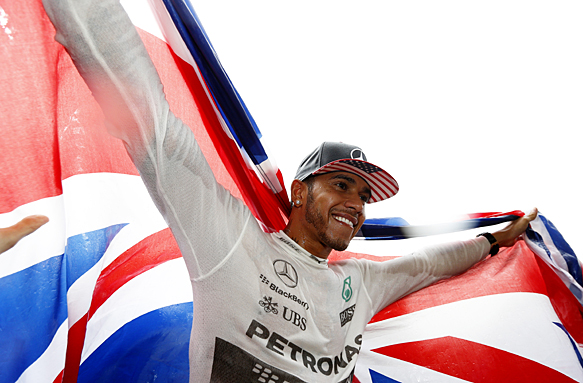 Circuit of the Americas, Austin, Texas, United States of America.  Sunday 25 October 2015. Lewis Hamilton, Mercedes AMG, 1st Position, celebrates securing a third World Drivers Championship title. World Copyright: Charles Coates/LAT Photographic ref: Digital Image _J5R5285