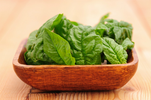 Spinach-in-bowl