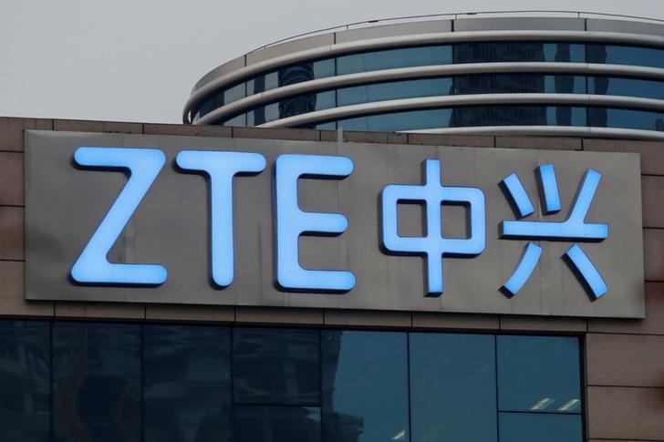 The company name of ZTE is seen outside the ZTE R&D building in Shenzhen, China April 27, 2016. REUTERS/Bobby Yip/File Photo