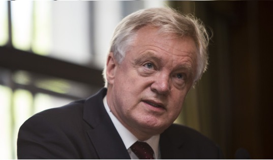 LONDON, ENGLAND - MAY 26: David Davis, the former Shadow Home Secretary of the Conservative Party, delivers a speech in Westminster on May 26, 2016 in London, England. Mr Davis today warned of the potential cost to British jobs if Britain votes to remain in the European Union, as he campaigns for a vote to leave ahead of the June 23rd EU referendum. (Photo by Jack Taylor/Getty Images)