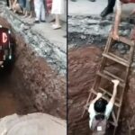 Кинеско робо-такси паднало во дупка на градилиште(ФОТО)